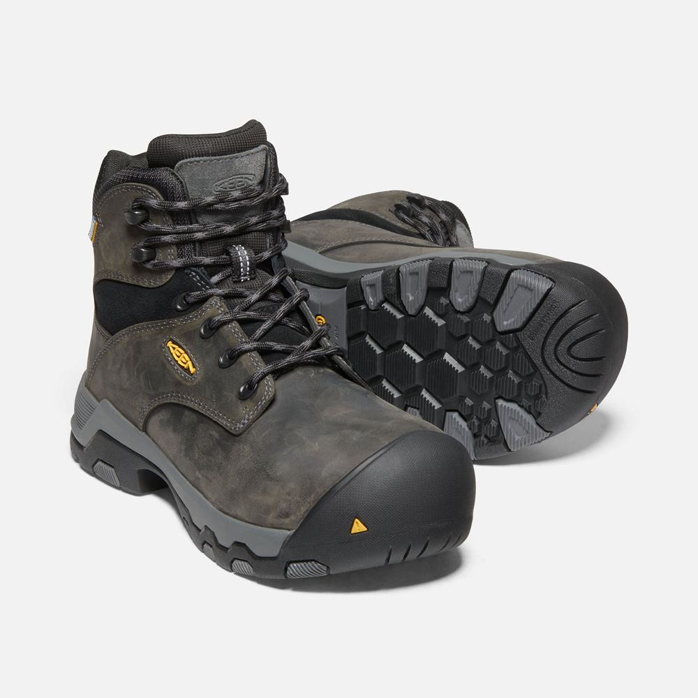 Keen Trekking Bot Kadın Siyah - Helena 6\" Waterproof (Composite Toe) - Türkiye RDVJ89371